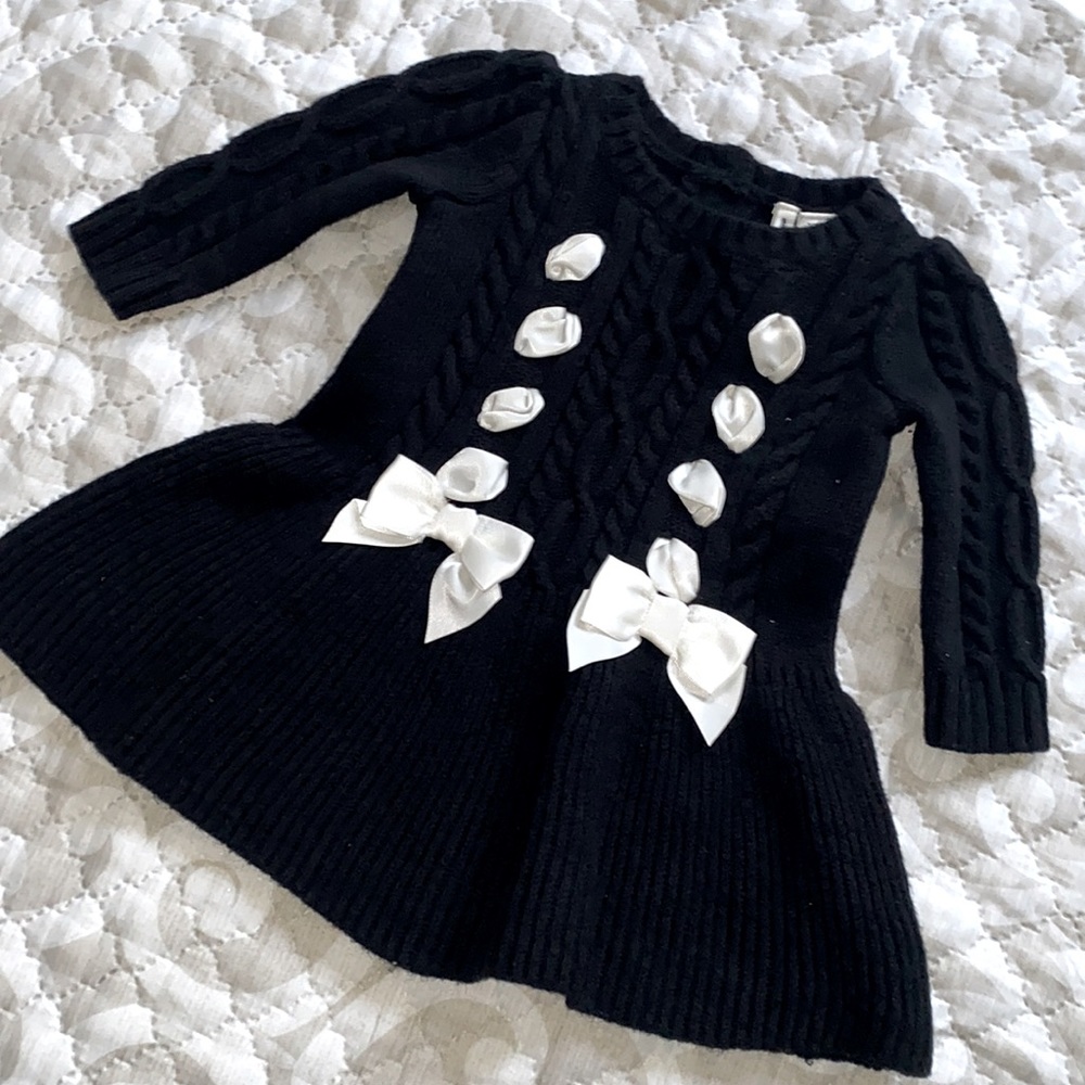 Janie & Jack black n white dress
